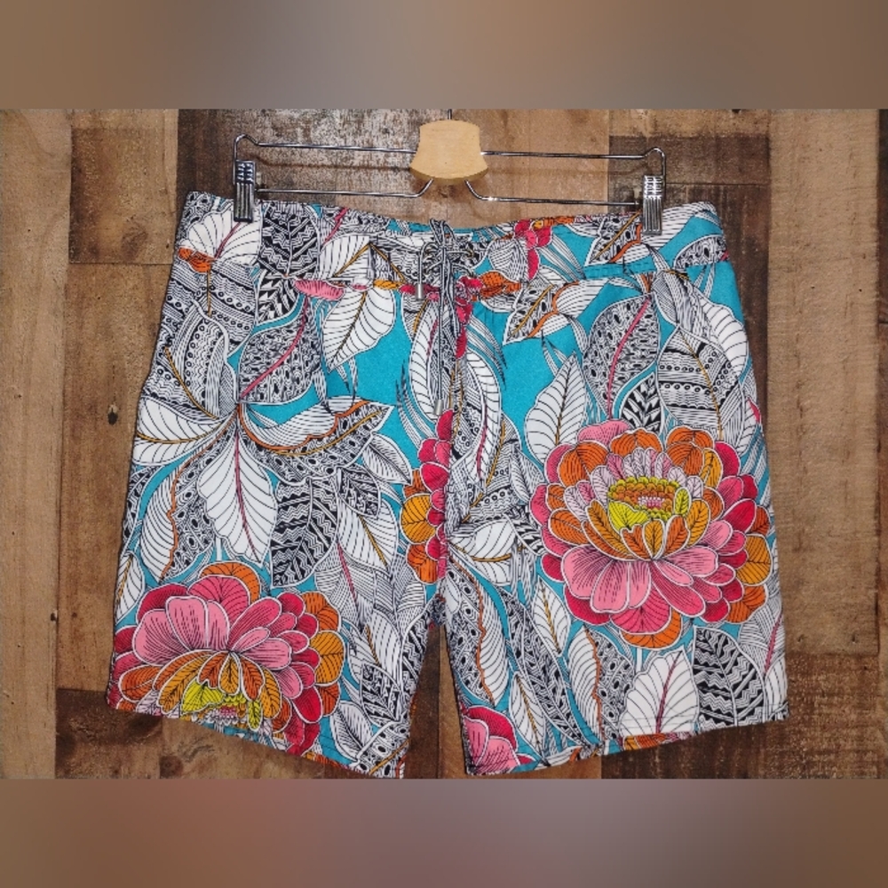 NWT MR. TURK Men's Via Lola Floral San Simeon Swim Trunk Swim Shorts Size 34